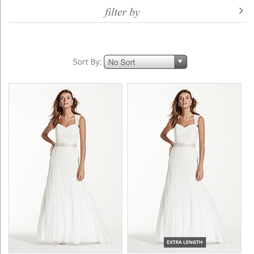 David’s Bridal Wedding dress vw9768